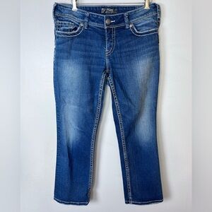Silver Suki Capri‎ Jeans Women's 30 Medium Wash